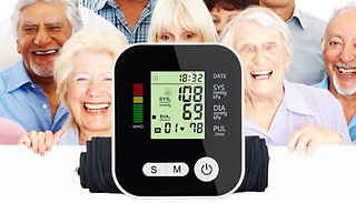 4-in-1 Blood Pressure Monitor with LCD Display + Voice Function