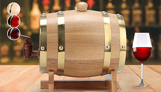 Vintage Style Barrel Wine Dispenser - 3 Colours & 2 Sizes