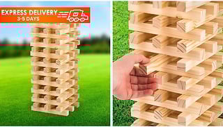Giant Wooden Tumbling Tower Game