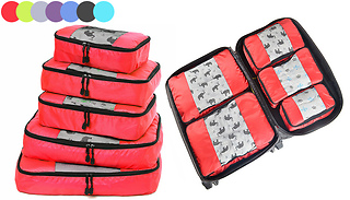 5-Piece Luggage Organising Cubes Set - 7 Colours