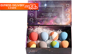 Pack of 8 Luxury Planet Bath Bombs