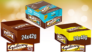 24-Pack Galaxy Chocolate Bar in 3 Flavours - 75p Per Bar!