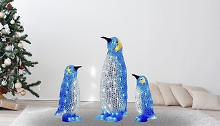 Christmas Decoration Acrylic LED Penguin Light - 4 Options 