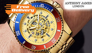 Hand-Assembled Anthony James Sports Watch - 2 Colours