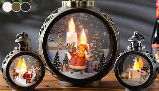 Christmas Scene LED Portable Lantern - 3 Designs & 2 Sizes