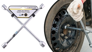 Dunlop Cross Wheel Nut Wrench - 17-19-21-23mm