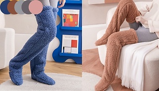 SnugglePaws Thigh-High Teddy Leg Warmer Socks - 5 Colours 