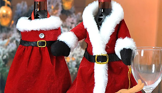 Christmas-Themed Wine Bottle Cover - 2 Designs