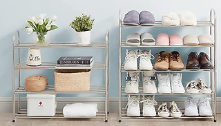 Stainless Steel Shoe Rack - 2 Sizes