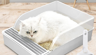 Mess-Protected Cat Litter Tray Box - 2 Sizes