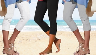 Women's 3/4-Length Leggings - 3 Colours, 6 Sizes!