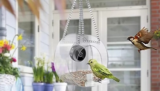 Bird Feeder House with Built-in Wide Angle Night Vision HD Camera - 3 ...