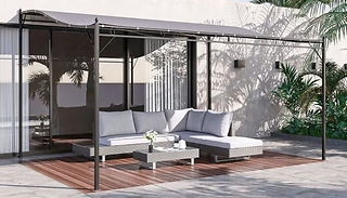 UV-Resistant Weatherproof Metal Pergola - 2 Colours