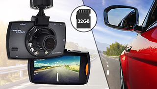 Night-Spy 2.7-Inch HD Dashcam With Night Vision - Optional SD Card!