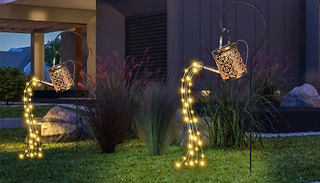 Hanging Solar-Powered Sprinkle Light Watering Can - 2 Styles