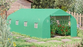 Outsunny Walk In Polytunnel Greenhouse - 6M x 3M!