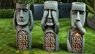 'Easter Island' Light Up Flower Pots - 3 Styles
