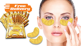 20 'Crystal' Gold Collagen Eye Masks