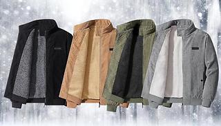 Corduroy Thermal Fleeced Jacket - 4 Colours, 6 Sizes