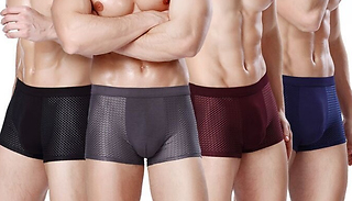 1, 2, or 4-Pack Men's IceMesh Breathable Boxers - 4 Colours