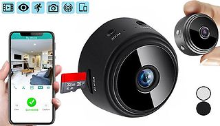 Mini Wireless Motion-Sensor Security Camera - Optional SD Card, 2 Colo ...