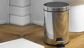 Stainless Steel Pedal Bin with Removable Bucket - Up to 30L Capacity