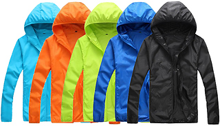 Quick Dry Ultra-Light Windbreaker Jacket - 5 Colours & 5 Sizes