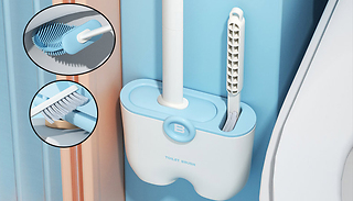 2 Long Handle Detachable Toilet Cleaning Brushes - 2 Colours
