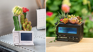 Mini Retro Tech Handicraft Flowerpot - 9 Designs