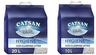 Catsan Hygiene Non-Clumping Cat Litter - 10L or 20L