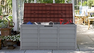290L Weatherproof Wheeled Garden Storage Box!