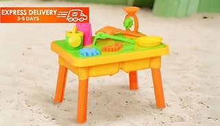 HOMCOM 16-Piece Sand Pit & Water Play Table