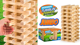 Giant Jumbo Tumbling Tower Garden Game