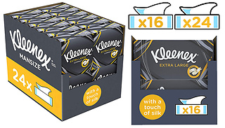 Kleenex Extra Large Facial Tissues Multipack - Up to 24 Boxes!