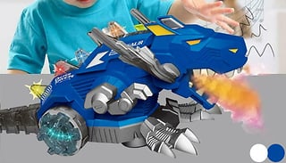 Breath Sound Dinosaur Toy With Water Fire Spray Vapour - 2 Colours
