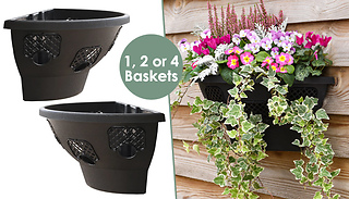 1 to 4 Pack of Bottorff Plastic Wall Planters