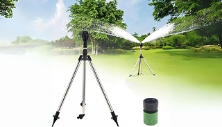 360° Automatic Garden Tripod Sprinkler!