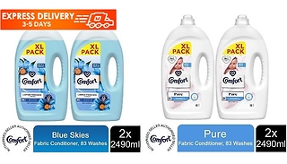 Comfort Fabric Conditioner Pure or Blue Skies - 1 or 2 Pack