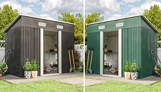 Garden Steel Shed - 2 Colours & 3 Sizes