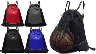 Drawstring Sports Bag with Detachable Mesh Bag - 4 Colours