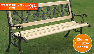 Children's Safari Garden Bench - 2 Sizes