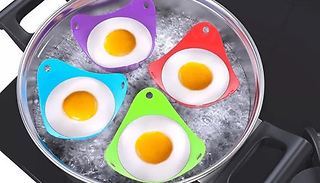 Easy-Egg Silicone Poaching Cups - 4 or 8-Pack