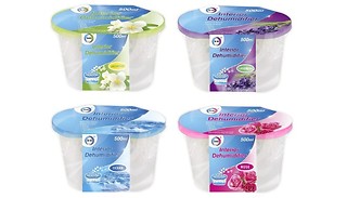 1, 3 or 5-Pack Scented Interior Dehumidifiers - 4 Scents!