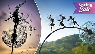 Garden Fairy Dancing On A Dandelion Sculpture - 4 Designs