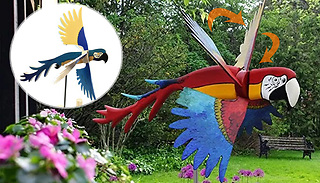 Outdoor Parrot Wind Spinner - 2 Colours