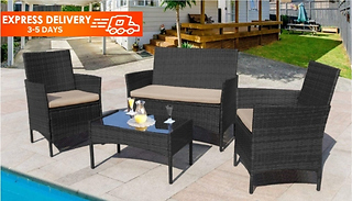 4-Seater Rattan Garden Furniture Set! - 3 Colours