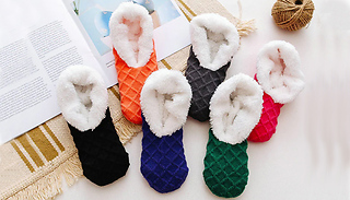 Anti-Slip Winter Warm Fleece Floor Socks - 6 Colours