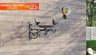 Wall Hanging Bird Bath & Feeder