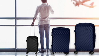 Three-Piece Hard Shell Travel Suitcases - 2 Colours