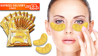 20 'Crystal' Gold Collagen Eye Masks